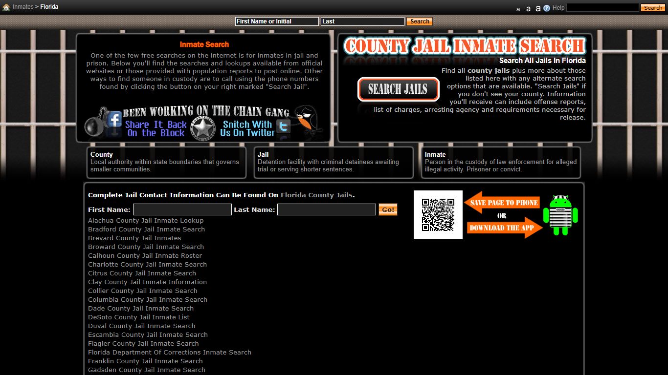 Florida - County Jail Inmate Search